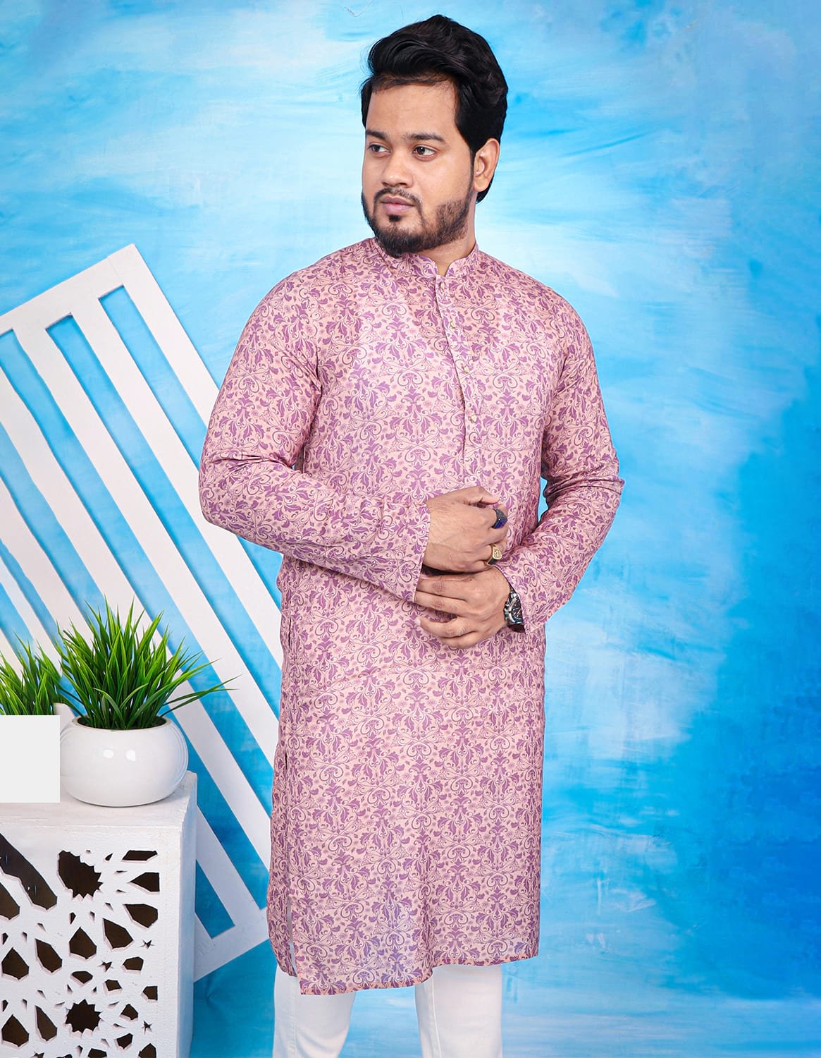 Sunset Blaze Panjabi for Men