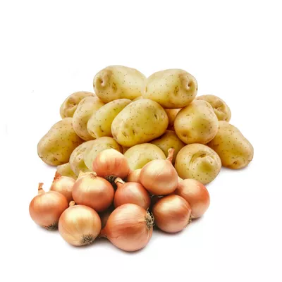 Deshi Peyaj 1 kg & Potato Regular 2 kg (Combo)
